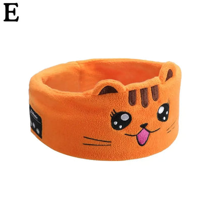 Bluetooth Music Headband Bluetooth V5.0 Chip Animal Bluetooth Wireless Headphones Kids Headband Thin Mask Speaker Sleep K6A9