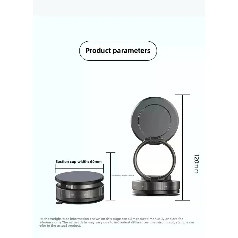 T30 Vacuum Magnetic Phone Holder Stand, for Magsafe Suction Cup Phone MountAdjustable Swivel Lock, for Your Car/Gym/Mirror