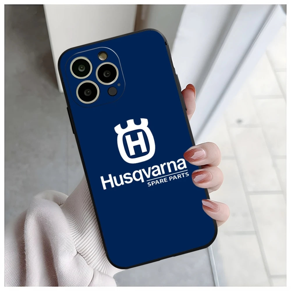 H-husqvarnaES Phone Case For Iphone 14 15ProMax 16 11 13 12 Pro Xs Max Mini Xr X 7 8 Plus Shell Coque