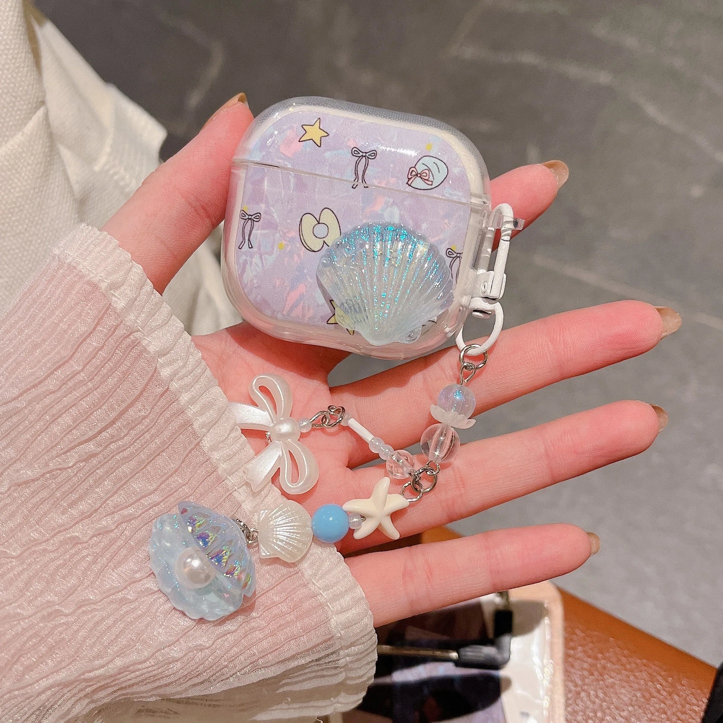Case For 2025 New AirPods Pro3 4 3 2 1 Pro 2 Case TPU Cute DIY Star Butterfly Flower Dog Earphone Protective Cover With Pendant