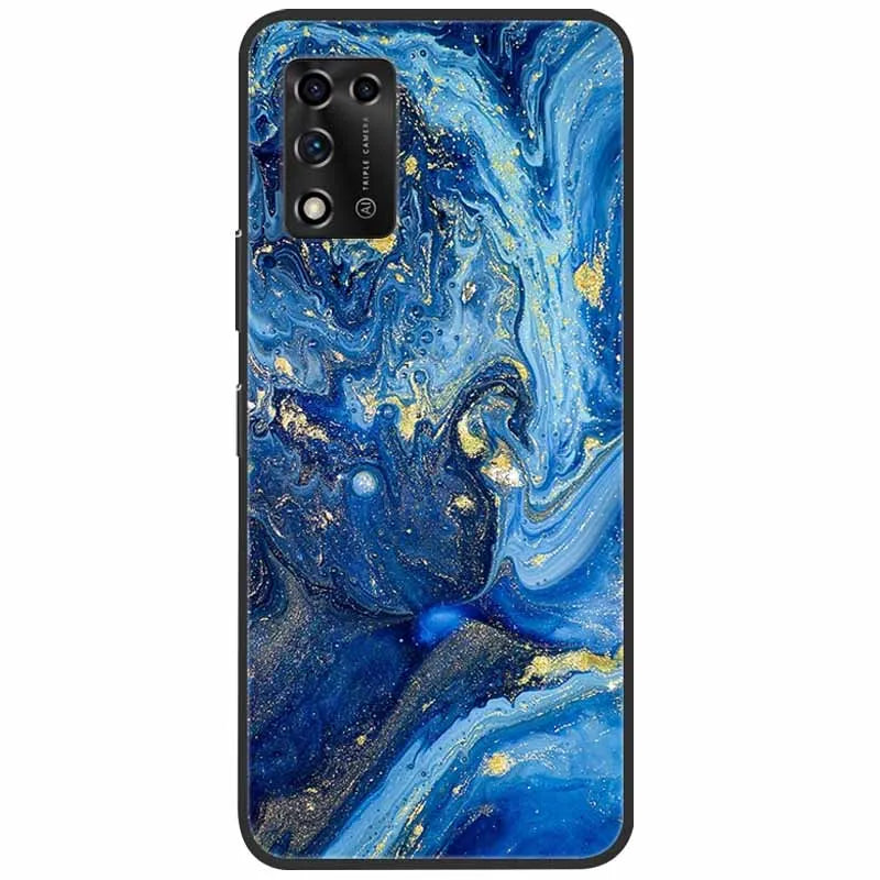 For ZTE Libero 5G II Case Marble Soft Silicone Protective Back Covers for ZTE Libero 5G III A202ZT 2022 5GIII Flower Coque TPU