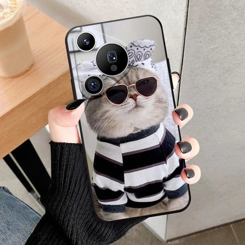 For HUAWEI Pura 70 Ultra Case Cool Lion TPU Back Cover For HUAWEI Pura 70 Pro Plus Soft Silicone Phone Case Pura70 Funda Coque