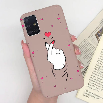 For Samsung Galaxy A51 Case Cover Soft Silicone TPU Bumper Phone Case for Samsung A31 A71 A515 A515F A 71 51 31 Coque Funda Capa
