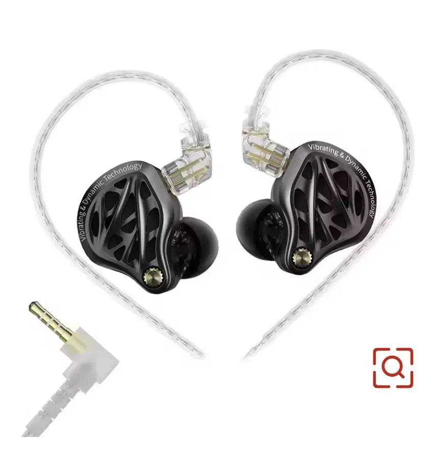 KZ-Vibe X Headphones HIFI Dynamic Wired Headset Ergonomics HM Curve Tuning Customized Headphones Gifts
