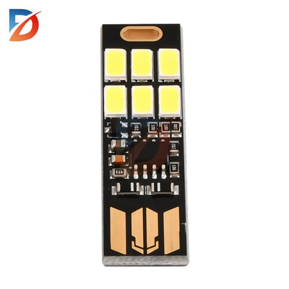 10/5/1PCS Mini 5730 USB 6 LED Light 5V Touch Sensor Dimmable Night Light for Power Bank Computer Laptop Book Reading Table Lamp