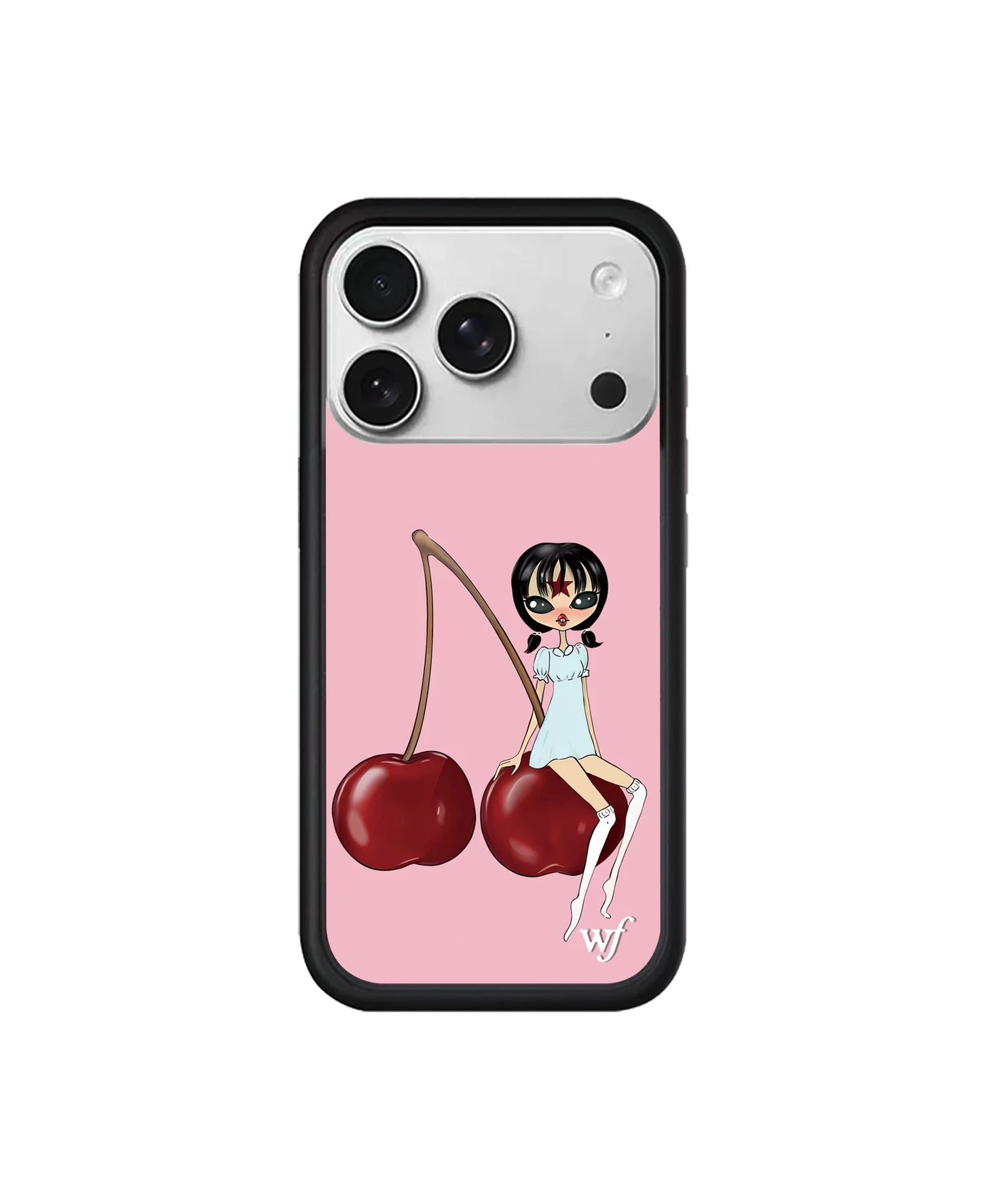 2026 Wildflower INS Strawberry cherry for 17 Pro Max Plus 16 15 12 13 14 pro 3D WF Ballet shoes Swan Protective Cover Phone Case