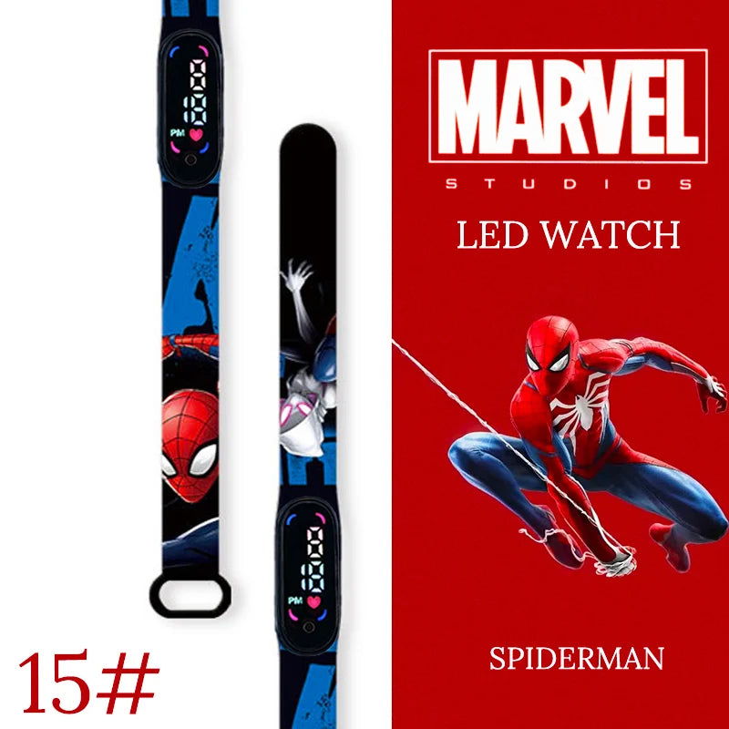 New Spiderman Kid's Watches Men Sport Wristband Bracelet Waterproof Children Digital Watch Boys LED Clock relogio montre