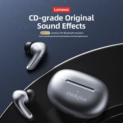 Lenovo LP5 Wireless Bluetooth Earbuds Stereo HiFi Music Earphones Headphones Sports Waterproof TWS Headset With Mic Earbuds New