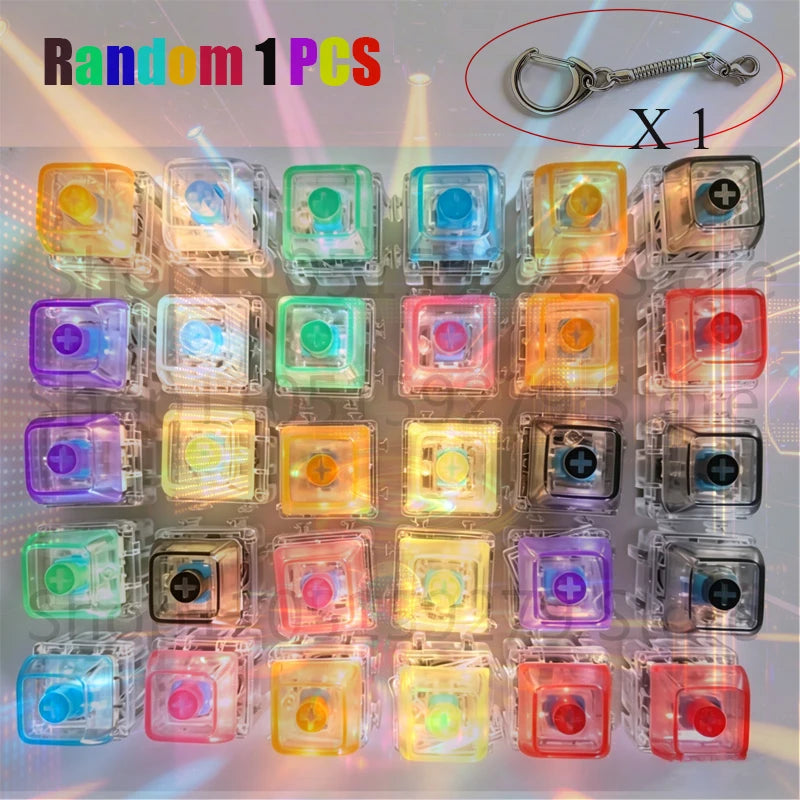/Clickable Keyboard Keychain LED Light - Stress Anxiety Relief Fidget Toy, Portable Desktop Accessory for Office Decoration Gift