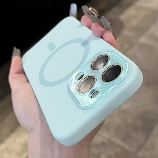 Liquid Silicone Magnetic Case For iPhone 17 16 15 13 14 12 Pro Max For Magsafe Wireless Charging Solid Color Shockproof Cover