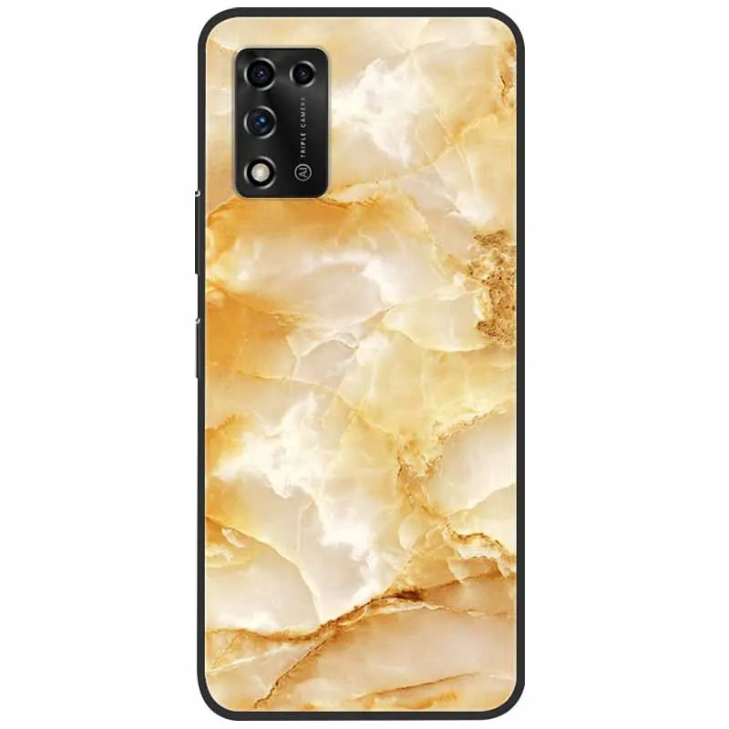For ZTE Libero 5G II Case Marble Soft Silicone Protective Back Covers for ZTE Libero 5G III A202ZT 2022 5GIII Flower Coque TPU