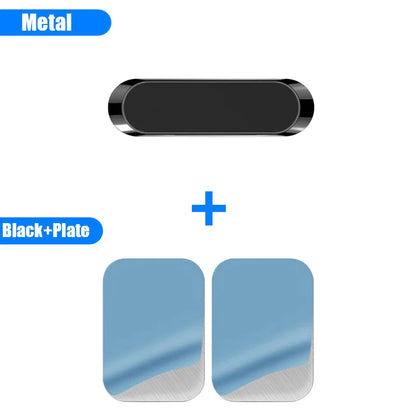 Strip Metal Magnetic Phone Holder Magnetic Car Phone Holder Stand Zinc Alloy Magnet Car GPS Support Mount Cellphone Holder Stand