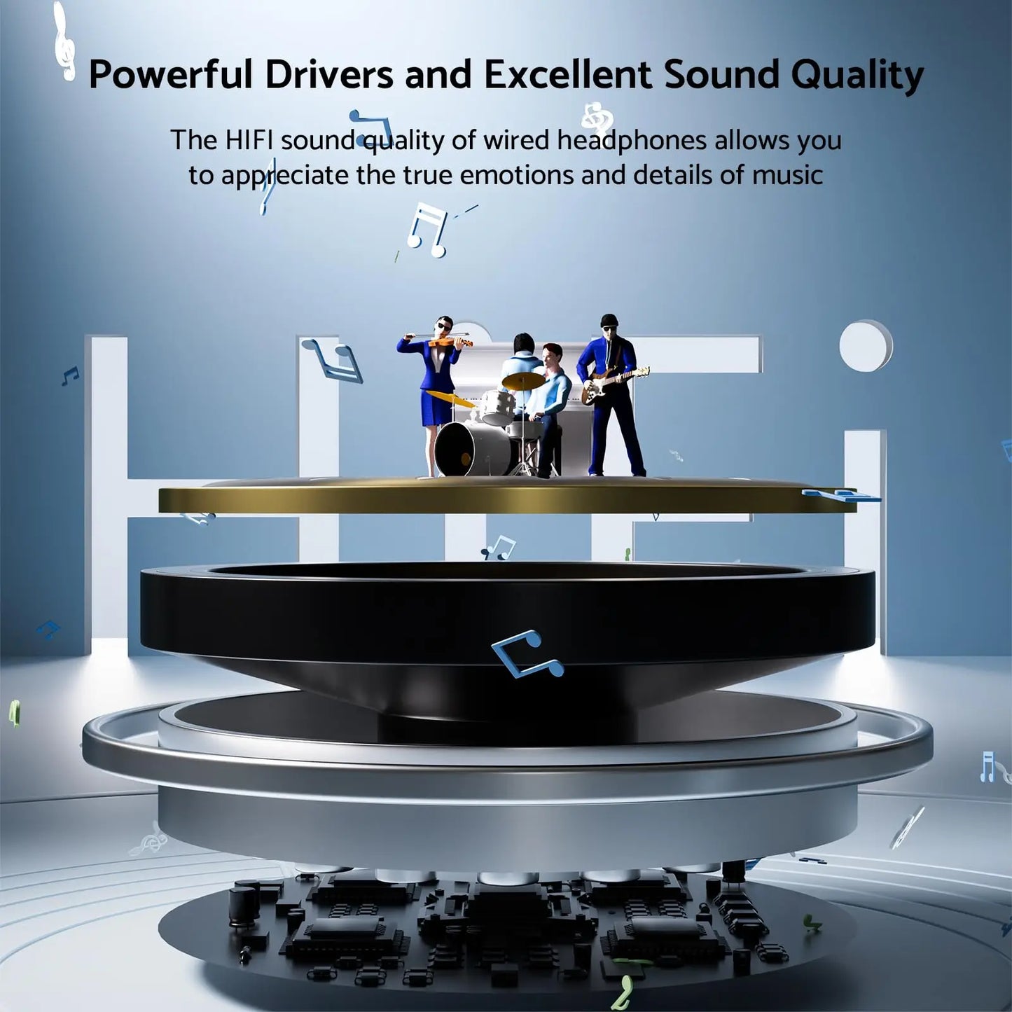 9D Stereo Type C & 3.5mm Gamers Headsets Wired Earphones In-ear Headphone HiFi Bass Earphone for Phone Earbud In Mic Handsfree