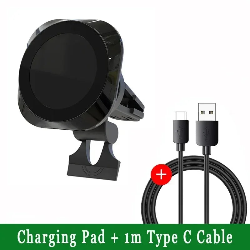 30W Magnetic Car Wireless Charger Stand Magnet Car Phone Chargers Holder Mount For iPhone 12 13 14 15 Pro Fast Charging Station