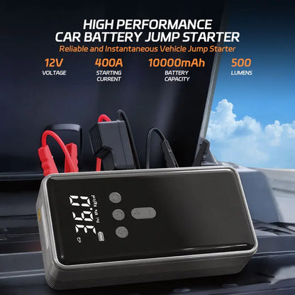 New 1000A Car Jump Starter Power Bank Portable 150PSI Air Pump Car Battery Emergency Boosters 12V Starting Device Car Starter