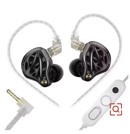 KZ-Vibe X Headphones HIFI Dynamic Wired Headset Ergonomics HM Curve Tuning Customized Headphones Gifts