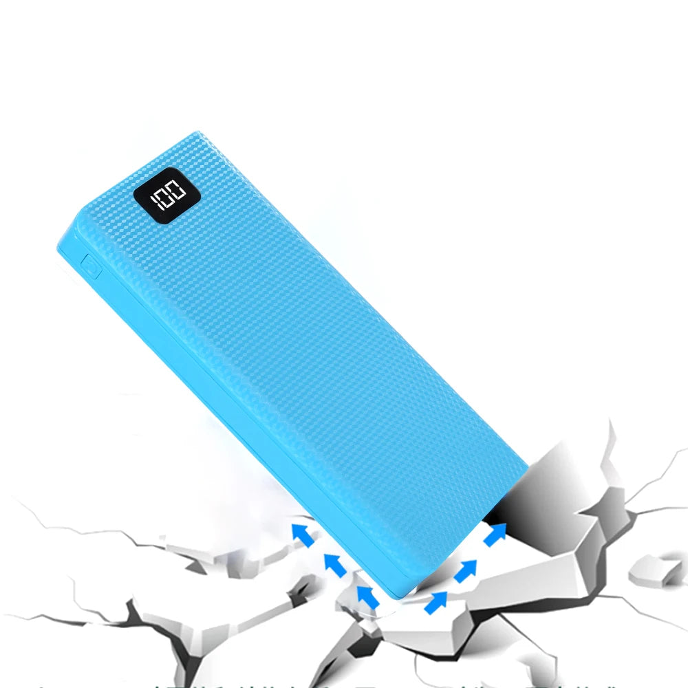 DIY 8*18650 Battery Power Bank Case 20000mAh solder-free sheath DIY power bank housing kit digital tube display