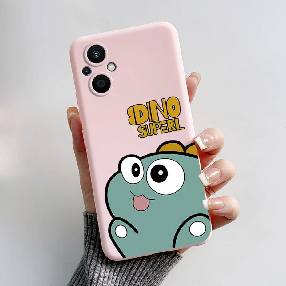 For Oppo Reno7 Z 5G Case Reno 7 8 Lite Bear Cartoon Frog Soft Silicone Phone Case For Oppo Reno 7Z 8Z Reno7Z 5G Back Cover Capa