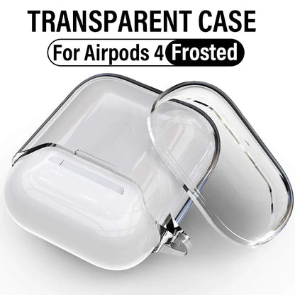 Frosted Transparent Earphone Case For Airpods 4 Generation Clear Soft TPU Bluetooth Headphone Protector Cover For Airpods 4