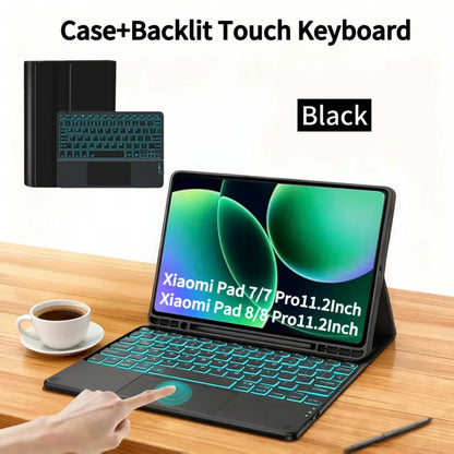 Case for Xiaomi Pad 7 /8 11.2" Bluetooth keyboard case for Xiaomi Pad 7/8 Pro 11.2 " Wireless Bluetooth Removable keyboard Case
