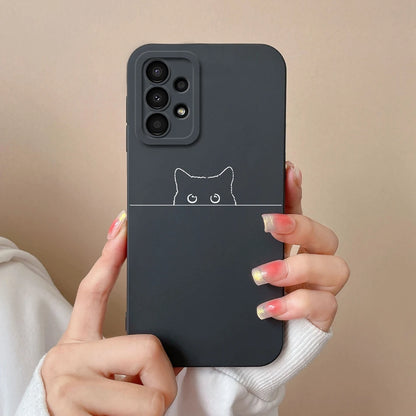 Case For Samsung Galaxy A13 A 13 4G 5G New Design Soft Liquid Silicone Full Coverage Back Cover Anti Slip Shockproof Bumper Capa