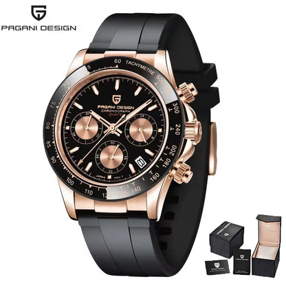 PAGANI DESIGN 2026 New Men Watches Luxury Quartz Watch For Men 100M Waterproof Sports Chronograph Wristwatch for Men gift