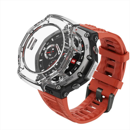 PC Case + Tempered Glass For Huami Amazfit T-Rex 3 Full Shell Screen Protector Bumper Cover For Amazfit T-Rex3 Smart Accessories