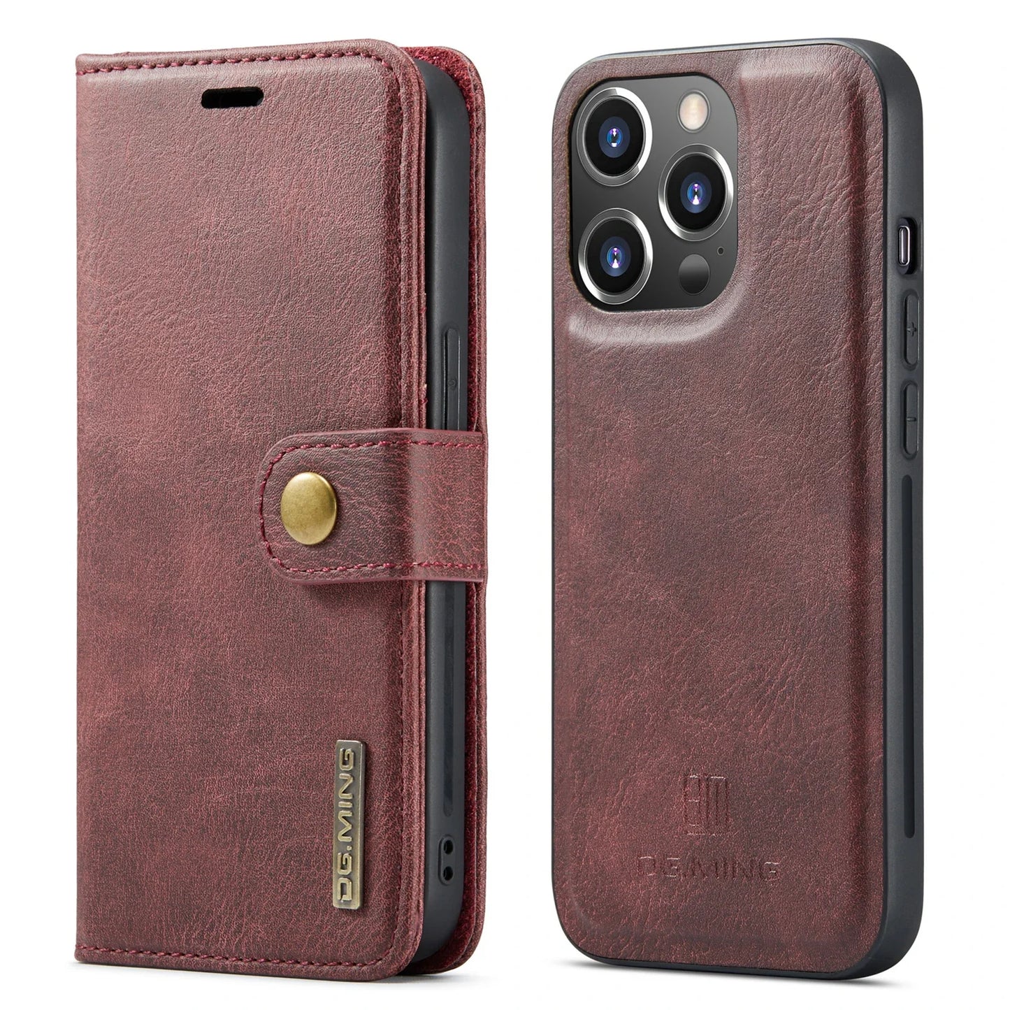 Detachable Magnetic Leather Phone Case for IPhone 16 17 Pro Max 15 12 13 11 14 Plus Air SE 2022 Wallet Card Holder Cover Coque