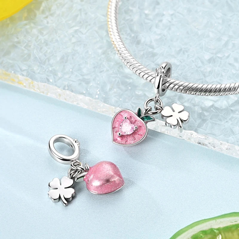 New IN 925 Sterling Silver Charms Beads Headphones Snail Fox Rose Pendant Jewelry Fit Original Bracelet For Women DIY Gift