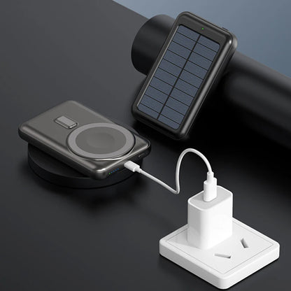 10000mAh Solar Power Bank Magnetic Wireless Charger Powerbank For iPhone 15 14 13 12 Pro Mini Portable External Battery Charger