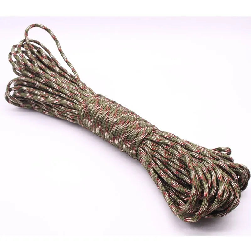 30M Paracord Outdoor Camping, Survival Lanyard, Parachute Rope, Walking Tent Accessories