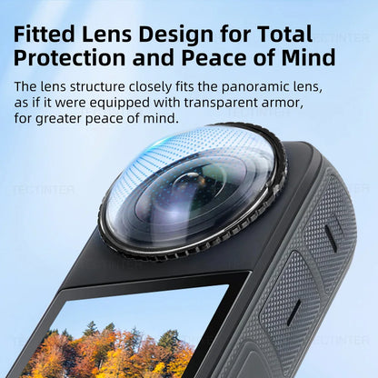 Screen Protector Lens Guard Cap For Insta360 X4 X5 Tempered Glass Film 360°Video Camera Accessories Protective Kit Anti-Scratch