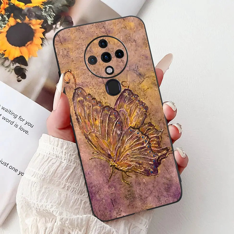 6.8'' For Tecno Spark6 KE7 Back Cover For Techno Spark 6 Case Shockproof Luxury Cute Cartoon Funny Cool Silicone Bumper Funda