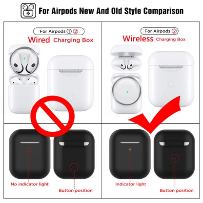New Ultra Thin Slim Silicone Case Cover Wireless Earphones Pouch Protective Skin Sleeve Protector For Airpods 2