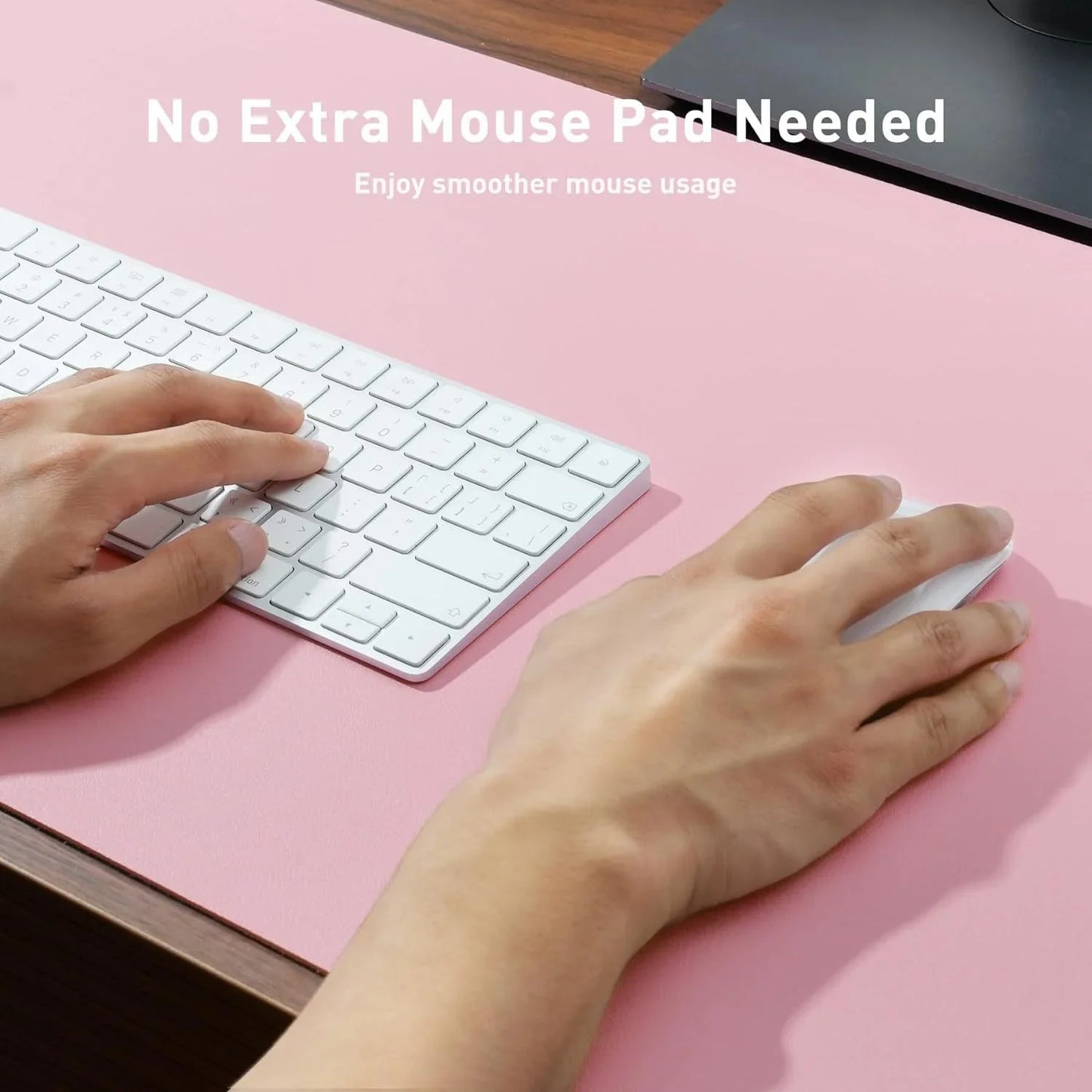 Large Size Office Computer Desk Protector Mat PU Leather Waterproof Non Slip Mouse Pad Desktop Keyboard Desk Pad Gaming Mousepad