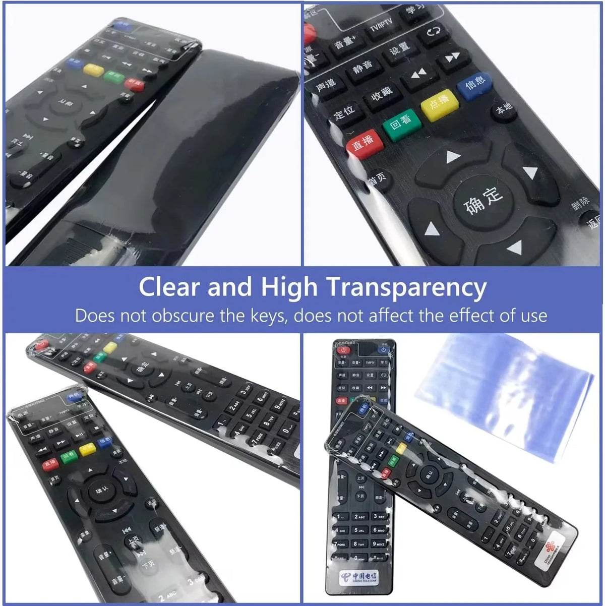 1/5/10/20Pcs Transparent Shrink Film Bag Anti-Dust Protective Case Cover for Tv Air Conditioner Remote Control Shrink Plastic