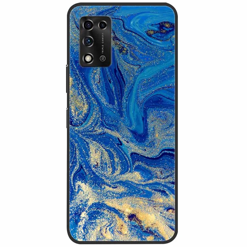 For ZTE Libero 5G II Case Marble Soft Silicone Protective Back Covers for ZTE Libero 5G III A202ZT 2022 5GIII Flower Coque TPU
