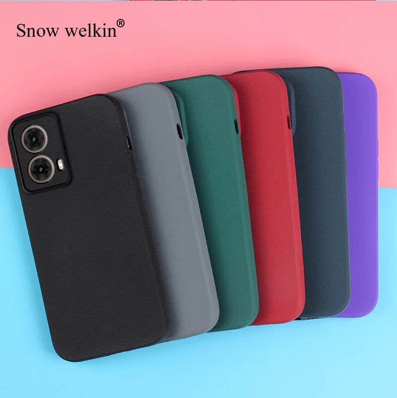 For Moto G85 Sand Matte Soft Silicon Full Protect Shockproof Anti-Slip Case For Motorola Moto G85 G55 G35 G75 G45 5G Phone Cover