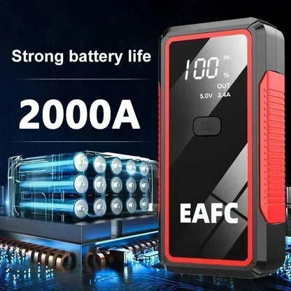 New 2000/1200/600A Car Jump Starter  Car Battery Starters Portable Power Bank 12V Starting Device Booster For Petrol Diesel Car
