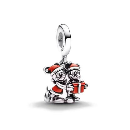 Fashionable 925 Silver Cartoon Beads Compatible with European Bracelet Koala Rabbit Mouse Princess Anime Beads DIY Jewelry Gift