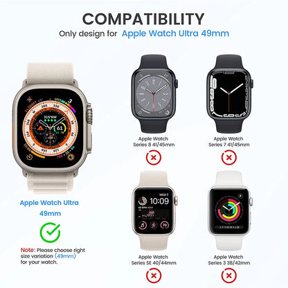 Glass+case For Apple Watch Ultra 49mm strap smartwatch PC Bumper+Screen Protector Tempered Cover iwatch series band Accessories