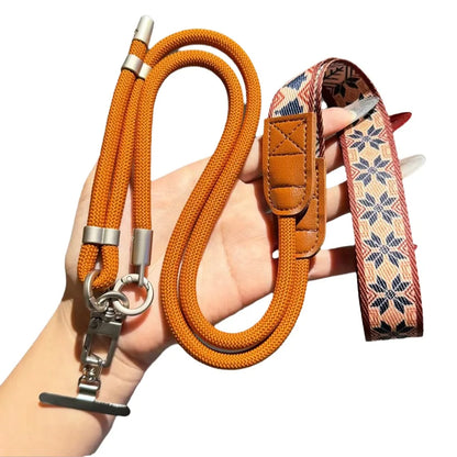 Universal Adjustable Phone Strap 360 Degree Rotation Metal Hook Crossbody Necklace Strap Anti Loss Phone Lanyard for Phone Case