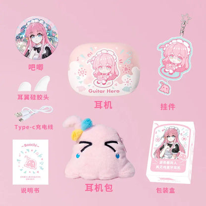 Wireless  HIFI Earphone Anime Honkai Impact 3 Bluetooth 5.3 Headphones Bocchi Cosplay in-ear Touch Control Student Comic Gift
