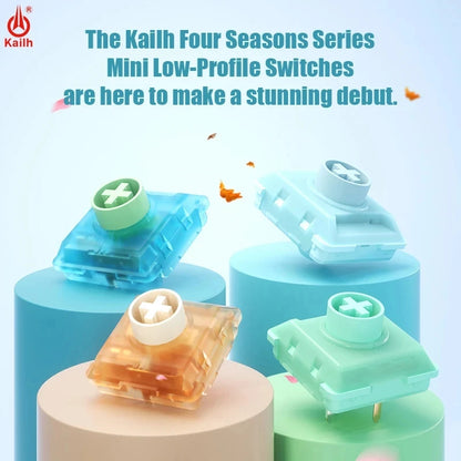 Kailh Four Seasons Spring Summer Autumn Winter MINI Low Profile Keyboard Switch Mini Mechanical Keyboard Switches Hot-Swappable