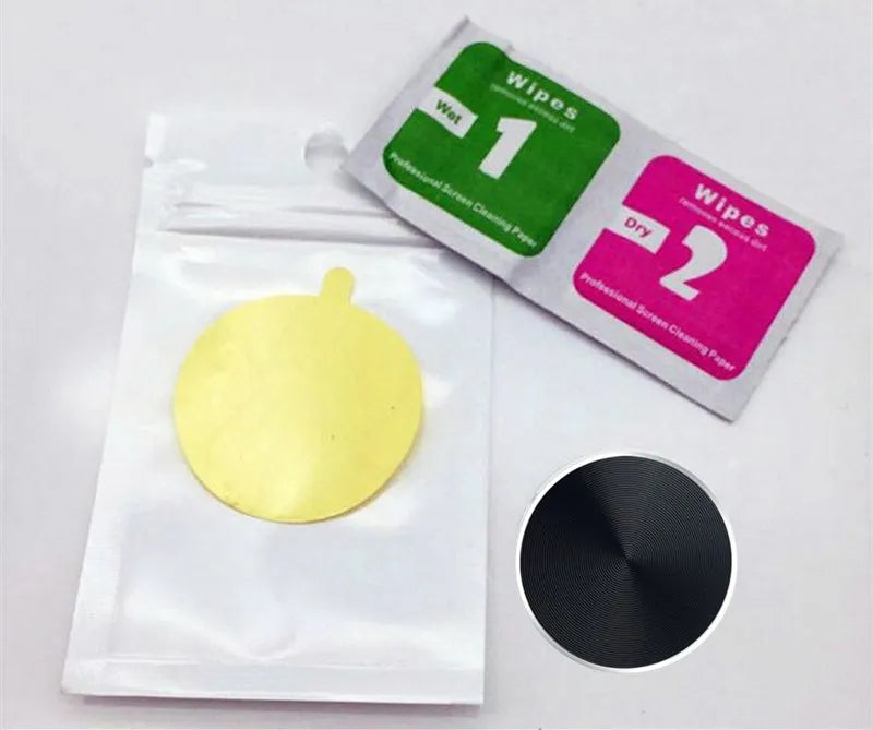 Magnetic Metal Plate Sticker Rings For Car Phone Holder Universal Iron Sheet Disk Sticker Mount Mobile Phone Holder Magnet Stand