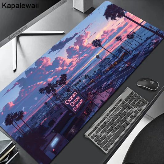 Large Personalized Art Gaming Mouse Pad Anime Rubber Edge Computer Mousepad Laptop Desk Mat Locking System for Gamers