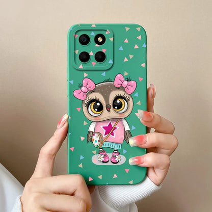 For Huawei Honor X6 X6S X6A Plus Phone Case Butterfly Heart Liquid Silicone Camera Protection Back Cover For Honor X 6 Funda