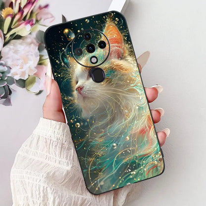 6.8'' For Tecno Spark6 KE7 Back Cover For Techno Spark 6 Case Shockproof Luxury Cute Cartoon Funny Cool Silicone Bumper Funda