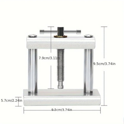 12pcs Watch Metal Capping Machine Set Desktop Wrist Watches Back Case Cover Press Screw, Close Watchmakers Hand Repair Tools Ki
