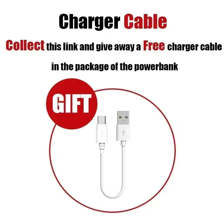Lenovo 500000mAh Large Capacity Power Bank 120W Super Fast Charging Portable Backup Battery for Smartphone Outdoor Use